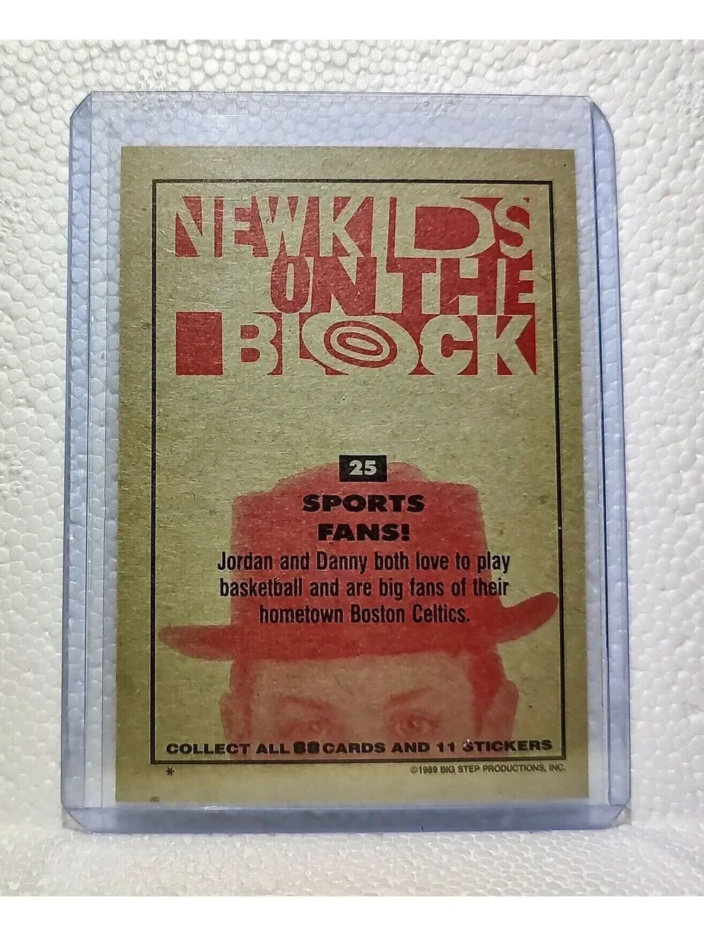 Sports Fans! 1989 New Kids on the Block #25 Trading Card